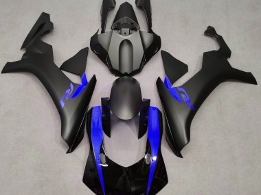 Shop Matte Black & Blue Yamaha R1 Motorcycle Fairings 15-19
