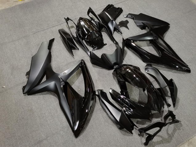 Shop Matte Black & Chrome Logos Suzuki GSXR750 Motorcycle Fairings 08-10