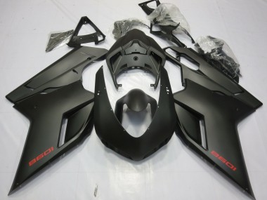 Shop Matte Black Ducati 848 Motorcycle Fairings 1098 Motorcycle Fairings 1198 Motorcycle Fairings 07-12