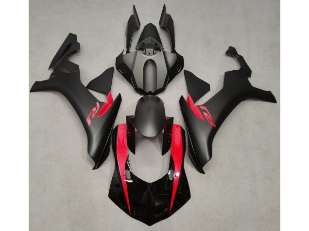Shop Matte Black & Pearl Red Yamaha R1 Motorcycle Fairings 15-19 Shop Matte Black & Pearl Red Yamaha R1 Motorcycle Fairings 15-19