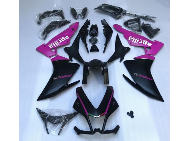Shop Matte Black & Pink Aprilia RSV4 Motorcycle Fairings 1000 Motorcycle Fairings 10-15 Shop Matte Black & Pink Aprilia RSV4 Motorcycle Fairings 1000 Motorcycle Fairings 10-15