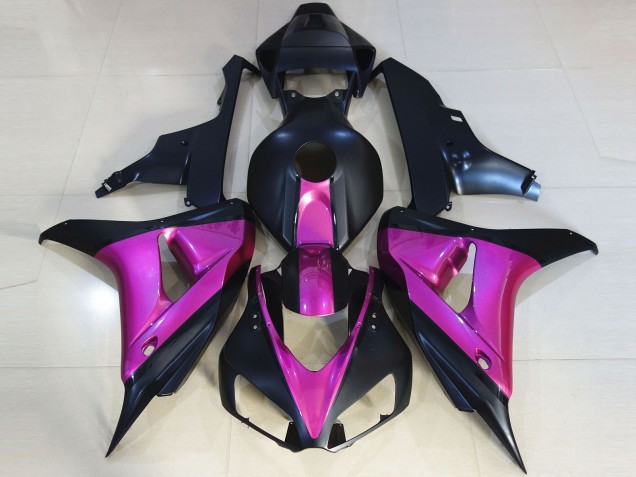 Shop Matte Black & Pink Honda CBR1000RR Motorcycle Fairings 06-07 Shop Matte Black & Pink Honda CBR1000RR Motorcycle Fairings 06-07