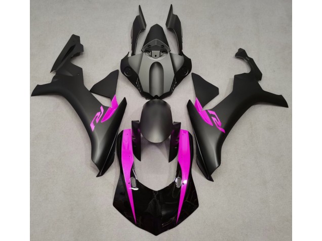 Shop Matte Black & Pink Yamaha R1 Motorcycle Fairings 15-19 Shop Matte Black & Pink Yamaha R1 Motorcycle Fairings 15-19