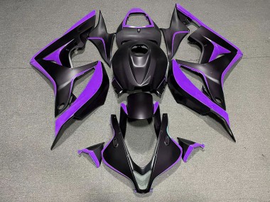 Shop Matte Black & Purple Honda CBR600RR Motorcycle Fairings 07-08
