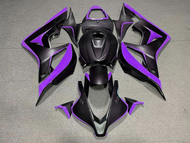 Shop Matte Black & Purple Honda CBR600RR Motorcycle Fairings 07-08 Shop Matte Black & Purple Honda CBR600RR Motorcycle Fairings 07-08