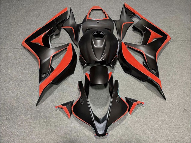 Shop Matte Black & Red Honda CBR600RR Motorcycle Fairings 07-08 Shop Matte Black & Red Honda CBR600RR Motorcycle Fairings 07-08
