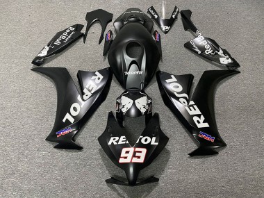 Shop Matte Black Repsol Honda CBR1000RR Motorcycle Fairings 12-16