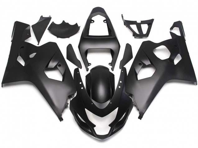 Shop Matte Black Style w Red Decals Suzuki GSXR750 Motorcycle Fairings 04-05