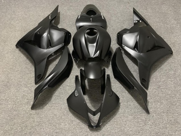 Shop Matte Black w Decals Honda CBR600RR Motorcycle Fairings 09-12 Shop Matte Black w Decals Honda CBR600RR Motorcycle Fairings 09-12