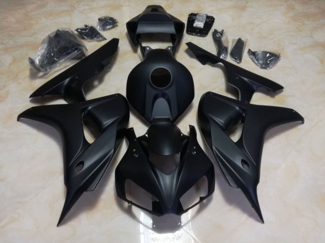 Shop Matte Black w logos Honda CBR1000RR Motorcycle Fairings 08-11 Shop Matte Black w logos Honda CBR1000RR Motorcycle Fairings 08-11