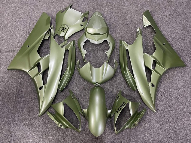 Shop Matte Green Yamaha R6 Motorcycle Fairings 06-07 Shop Matte Green Yamaha R6 Motorcycle Fairings 06-07