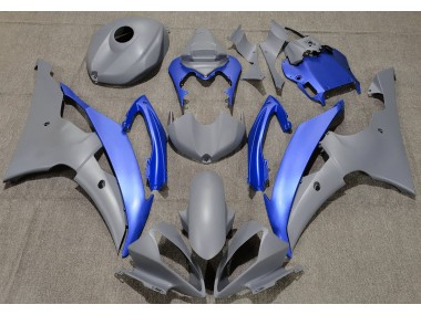 Shop Matte Grey & Blue Yamaha R6 Motorcycle Fairings 08-16
