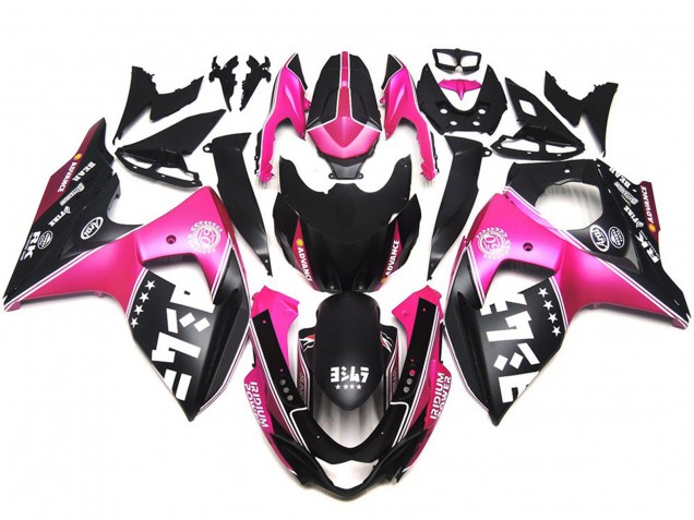 Shop Matte Pink Custom Logos Suzuki GSXR Motorcycle Fairings 1000 Motorcycle Fairings 09-16 Shop Matte Pink Custom Logos Suzuki GSXR Motorcycle Fairings 1000 Motorcycle Fairings 09-16