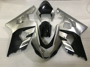 Shop Matte Silver and Black Suzuki GSXR750 Motorcycle Fairings 04-05