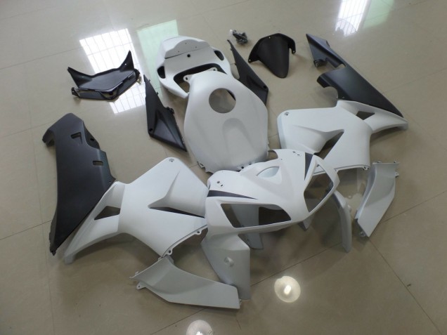 Shop Matte White and Black Honda CBR600RR Motorcycle Fairings 05-06 Shop Matte White and Black Honda CBR600RR Motorcycle Fairings 05-06