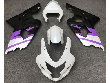 Shop Matte White & Purple Suzuki GSXR750 Motorcycle Fairings 04-05