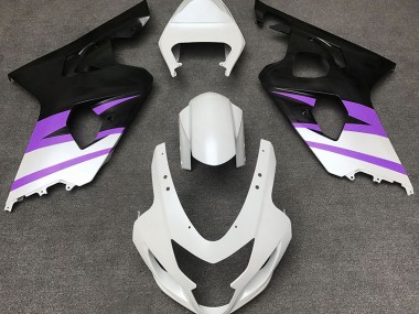 Shop Matte White & Purple Suzuki GSXR750 Motorcycle Fairings 04-05