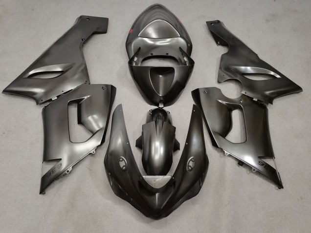 Shop Metal Silver Kawasaki ZX6R Motorcycle Fairings 05-06 Shop Metal Silver Kawasaki ZX6R Motorcycle Fairings 05-06