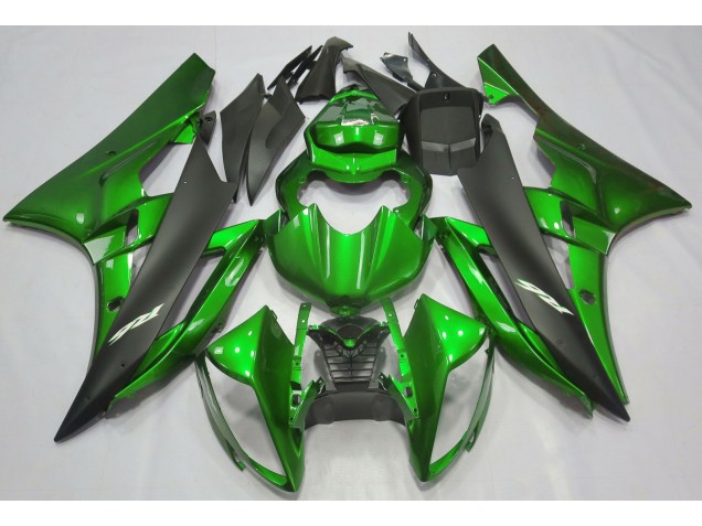 Shop Metallic Green & Black Yamaha R6 Motorcycle Fairings 06-07 Shop Metallic Green & Black Yamaha R6 Motorcycle Fairings 06-07