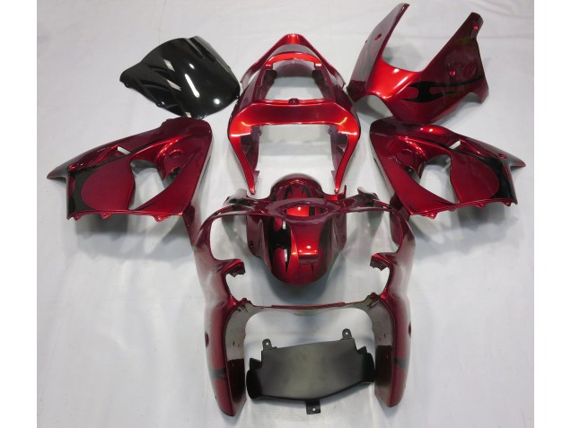 Shop Metallic Red Kawasaki ZX6R Motorcycle Fairings 00-02 Shop Metallic Red Kawasaki ZX6R Motorcycle Fairings 00-02