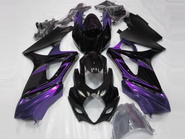 Shop Mood Purple and Gloss Black Suzuki GSXR Motorcycle Fairings 1000 Motorcycle Fairings 07-08