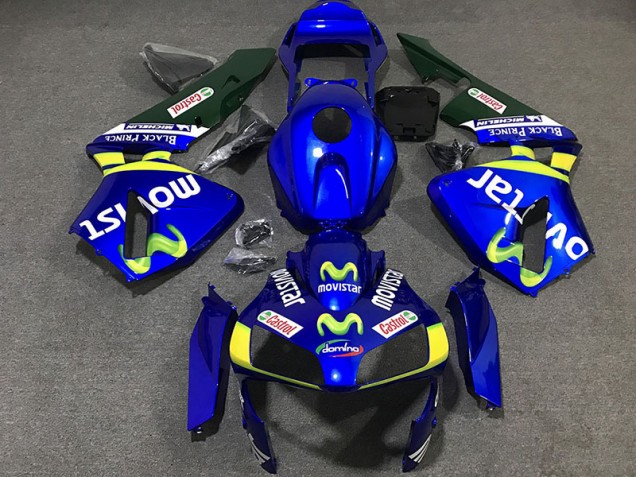 Shop Movistar Honda CBR600RR Motorcycle Fairings 03-04 Shop Movistar Honda CBR600RR Motorcycle Fairings 03-04