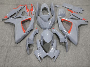 Shop Nardo and Red Trim Suzuki GSXR750 Motorcycle Fairings 06-07