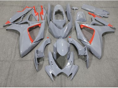 Shop Nardo and Red Trim Suzuki GSXR750 Motorcycle Fairings 06-07