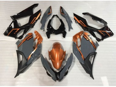 Shop Nardo Gray and Orange Kawasaki Ninja Motorcycle Fairings 400 Motorcycle Fairings 18-20