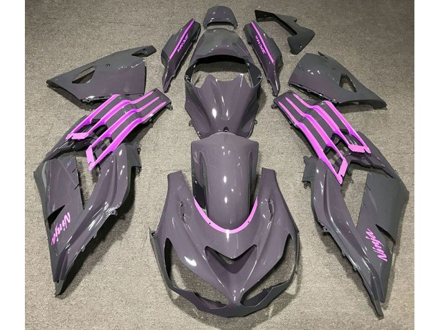 Shop Nardo Gray & Pink Kawasaki ZX14R Motorcycle Fairings 12-19 Shop Nardo Gray & Pink Kawasaki ZX14R Motorcycle Fairings 12-19