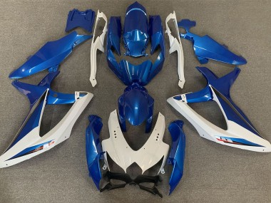 Shop OEM Style Blue and White Suzuki GSXR Motorcycle Fairings 600-750 Motorcycle Fairings 08-10