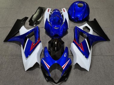 Shop OEM Style Gloss Blue and White Suzuki GSXR Motorcycle Fairings 1000 Motorcycle Fairings 07-08