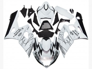 Shop OEM White Corona Style Suzuki GSXR Motorcycle Fairings 1000 Motorcycle Fairings 05-06