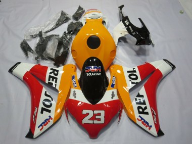 Shop Off Orange Repsol Honda CBR1000RR Motorcycle Fairings 08-11