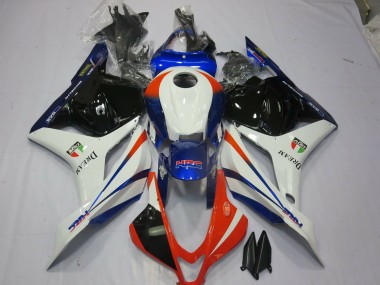 Shop Orange and Blue Honda CBR600RR Motorcycle Fairings 09-12