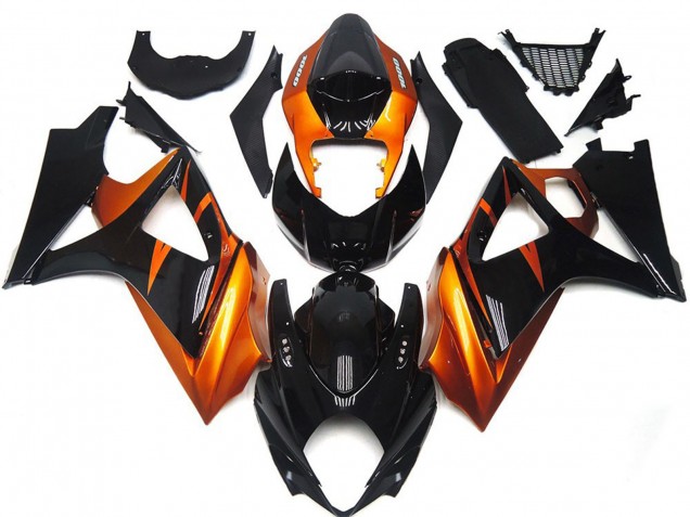Shop Orange and Gloss Black Style Suzuki GSXR Motorcycle Fairings 1000 Motorcycle Fairings 07-08 Shop Orange and Gloss Black Style Suzuki GSXR Motorcycle Fairings 1000 Motorcycle Fairings 07-08