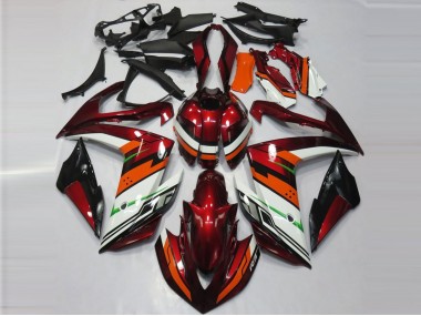 Shop Orange and Maroon Yamaha R3 Motorcycle Fairings 15-18