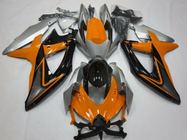 Shop Orange and Silver Suzuki GSXR750 Motorcycle Fairings 08-10