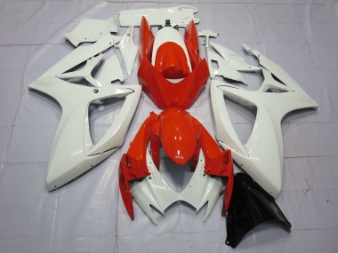Shop Orange and White Suzuki GSXR750 Motorcycle Fairings 06-07