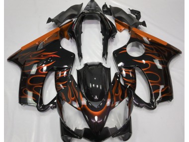 Shop Orange Flame Honda CBR600 Motorcycle Fairings F4i Motorcycle Fairings 04-07