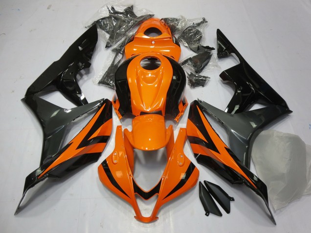 Shop Orange Grey and Black Honda CBR600RR Motorcycle Fairings 07-08 Shop Orange Grey and Black Honda CBR600RR Motorcycle Fairings 07-08
