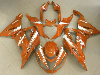 Shop Orange Ninja Kawasaki ZX6R Motorcycle Fairings 13-18