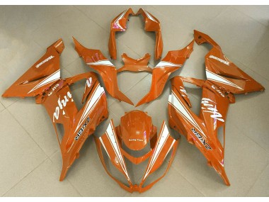 Shop Orange Ninja Kawasaki ZX6R Motorcycle Fairings 13-18