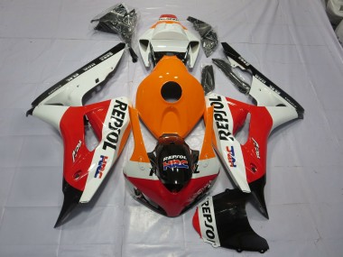 Shop Orange Repsol Honda CBR1000RR Motorcycle Fairings 06-07