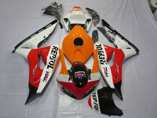 Shop Orange Repsol Honda CBR1000RR Motorcycle Fairings 06-07 Shop Orange Repsol Honda CBR1000RR Motorcycle Fairings 06-07