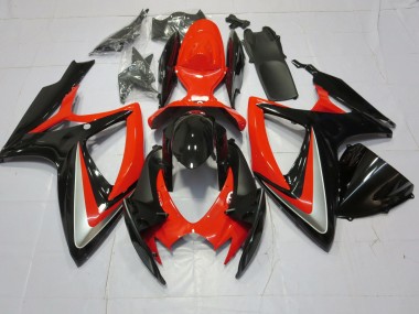 Shop Orange Silver and Black Suzuki GSXR750 Motorcycle Fairings 06-07