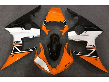 Shop Orange White and Black Yamaha R6 Motorcycle Fairings 03-04