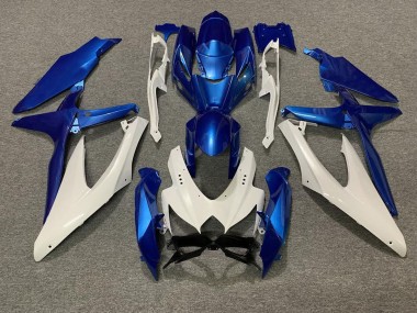 Shop Pearl Blue and White Suzuki GSXR750 Motorcycle Fairings 08-10