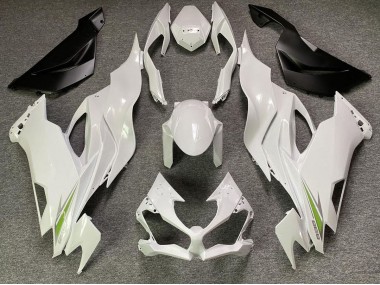 Shop Pearl White Kawasaki ZX6R Motorcycle Fairings 19-20