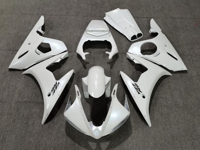 Shop Pearl White Yamaha R6 Motorcycle Fairings 05 Shop Pearl White Yamaha R6 Motorcycle Fairings 05